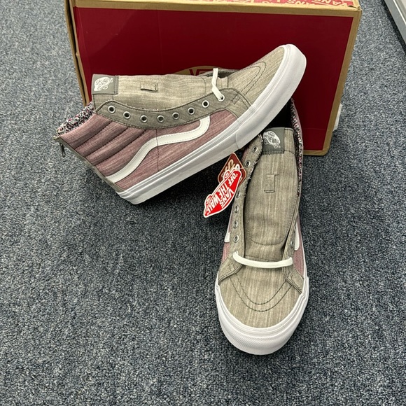 Floral chambray skate high slim zip Vans - Picture 1 of 4